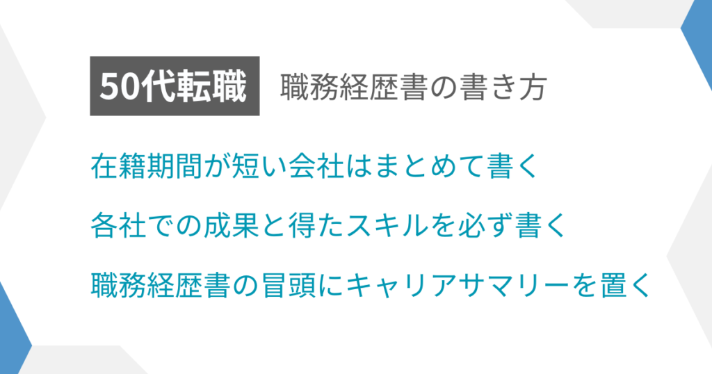 見出し:職務経歴書の書き方