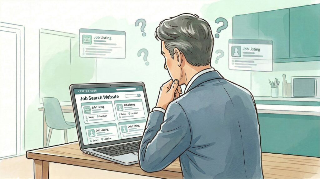 転職エージェントのプロフィール画面