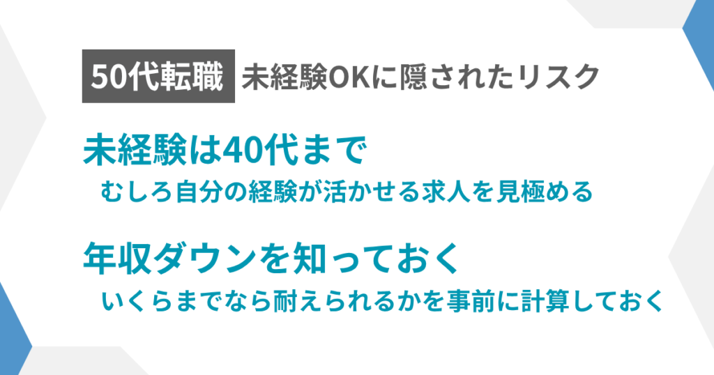 見出し：未経験OKに隠されたリスク