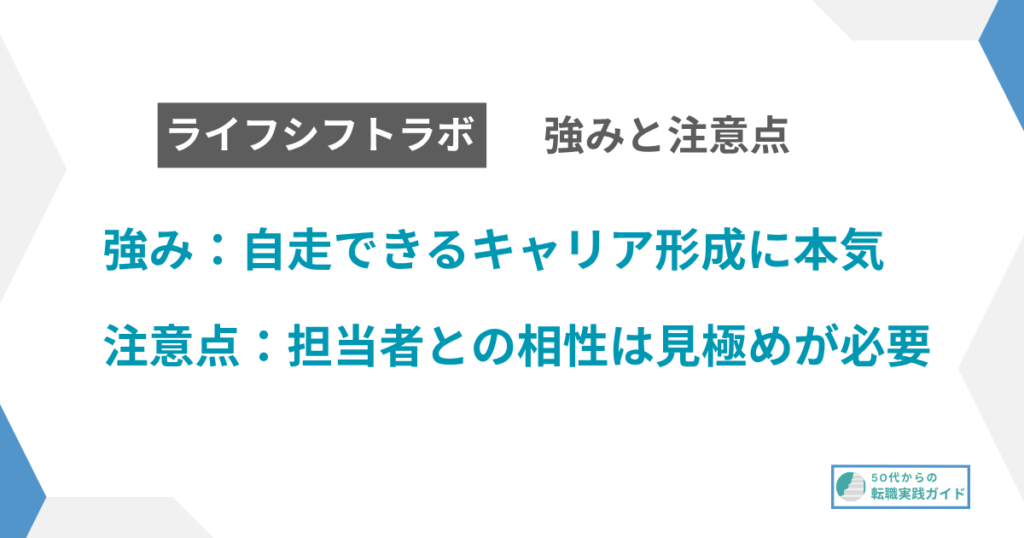 見出し：強みと注意点