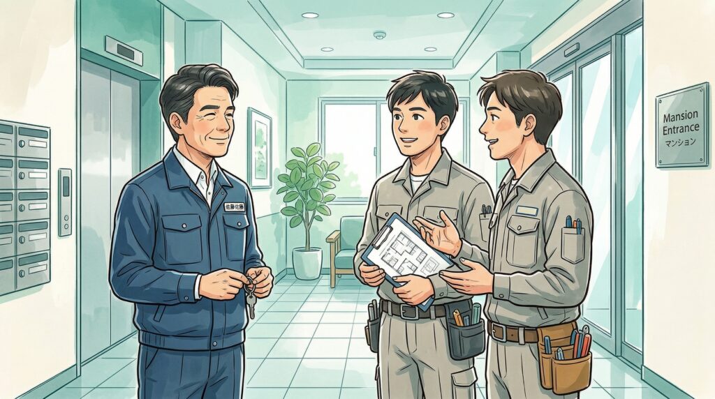 マンションの管理人に転職した佐藤さん