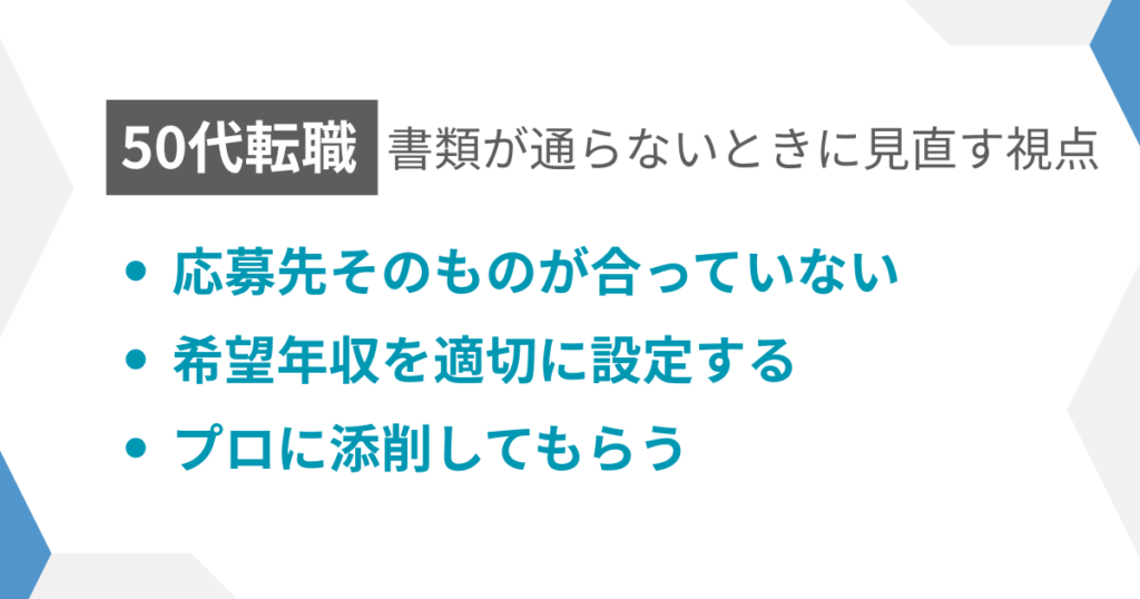 見出し:書類が通らない時に見直す視点
