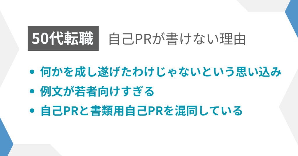 見出し:自己PRが書けない理由