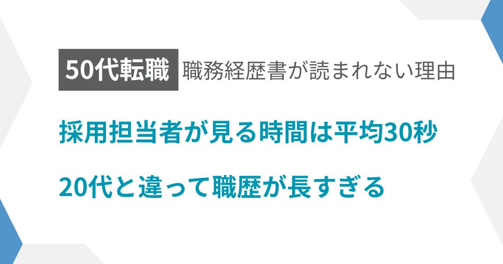 職務経歴書が読まれない理由