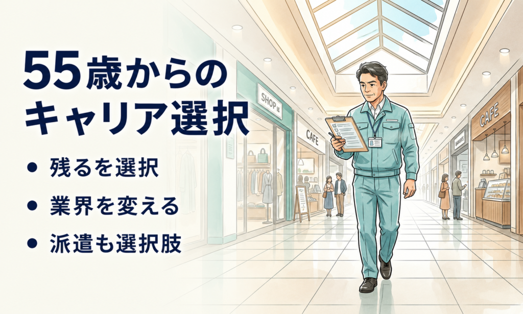 見出し：55歳からのキャリア選択